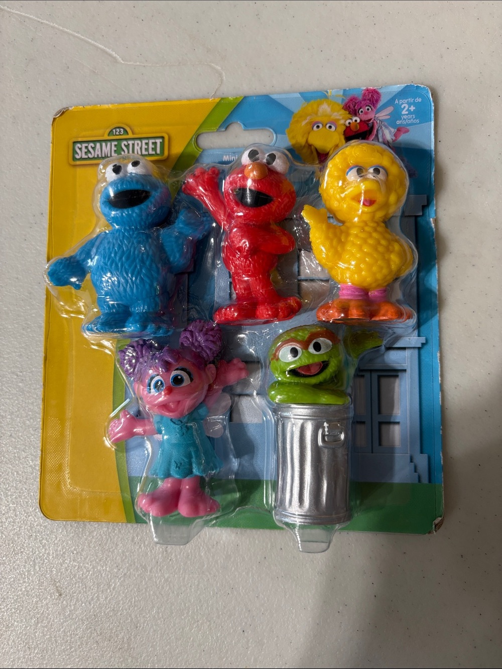 Sesame Street Mini Figures Set — Blue, Red, Yellow, Pink, Green Characters